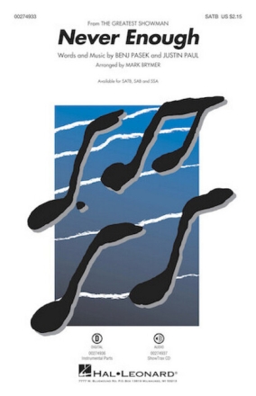Never enough for mixed chorus (SATB) and instruments vocal score