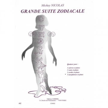 NICOLAS Mickey Grande suite zodiacale 3 saxophones et piano Partition