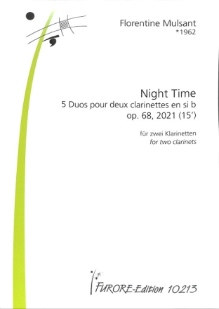 Night Time op.68 f�r 2 Klarinetten Spielpartitur