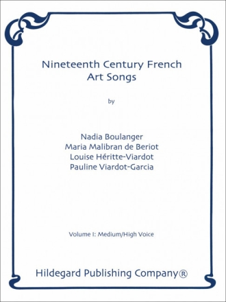Nineteenth Century French Art Songs vol.1 for voice and piano