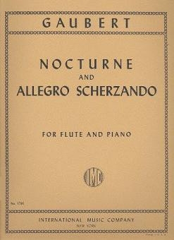 Nocturne and allegro scherzando for flute and piano