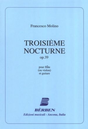 Nocturne no.3 op.39 pour fl�te (violon) et guitare parties