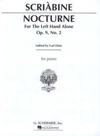 Nocturne op.9,2 for the left hand alone for piano