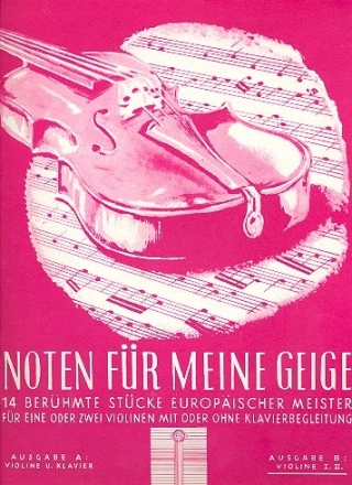 Noten f�r meine Geige Band 1b f�r 2 Violinen 2 Stimmen