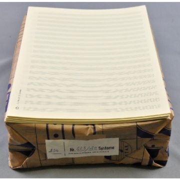 Notenpapier DIN A4 hoch 20 Systeme 21x29,7 cm (5 B�gen)