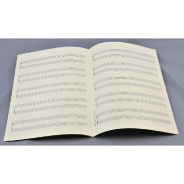 Notenpapier DIN A4 hoch 5x2 Systeme 21x29,7 cm Klavier-Solo (5 B�gen)