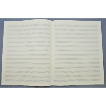Notenpapier Quart-Format hoch 14 Systeme 27x34 cm ohne Hilfslinien (5 B�gen)