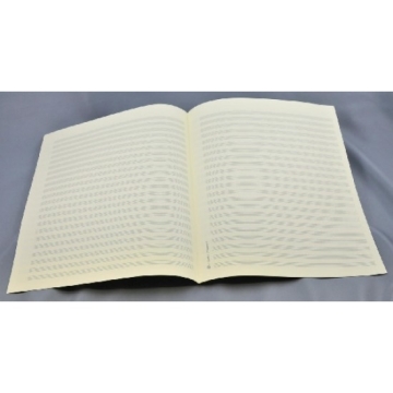 Notenpapier Quart-Format hoch 22 Systeme 27x34 cm ohne Hilfslinien (5 B�gen)