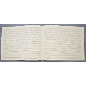 Notenpapier Quart-Format quer 14 Systeme 34x27 cm (5 B�gen)