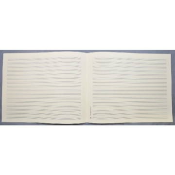 Notenpapier Quart-Format quer 16 Systeme 34x27 cm (5 B�gen)