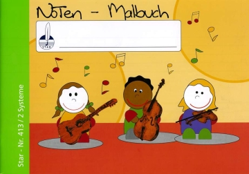 Notenschulheft Notenmalbuch 2 Systeme