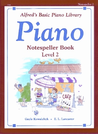 Notespeller Book Level 2 for piano Alfred's Basic Piano Library