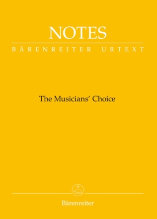 Notizbuch Notes - The Musician's Choice Umschlag Schubert-gelb (Mindestabnahme 10 Stk)