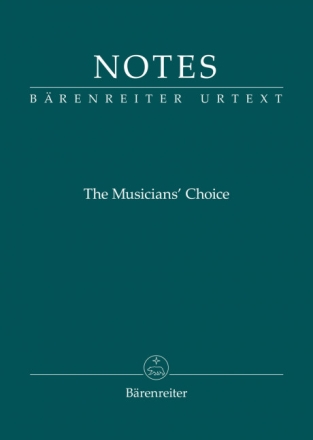 Notizbuch Notes - The Musician's Choice Umschlag Smetana-gr�n (Minestabnahme 10 Stk)