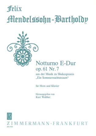 Notturno E-Dur op.61,7 f�r Horn und Klavier