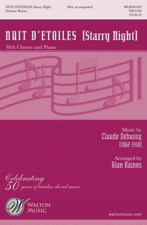 Nuit d'Etoiles (Starry Night) for female choir (SSA) and piano choral score