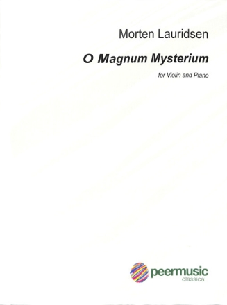 O Magnum Mysterium for violin and piano