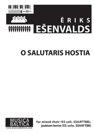 O Salutaris Hostia for soloists and mixed chorus a cappella score (la)