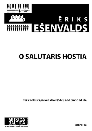 O salutaris hostia fpr 2 soloists, mixed choir (SAB) and piano ad lib. score (la)