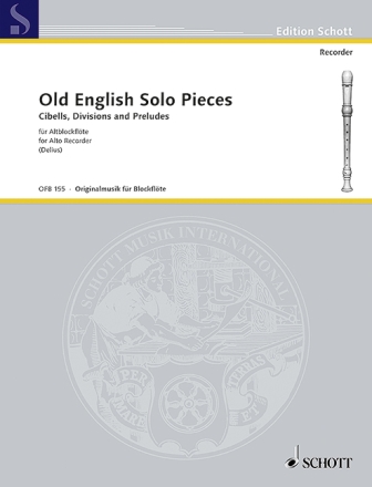 Old English Solo Pieces f�r Alt-Blockfl�te
