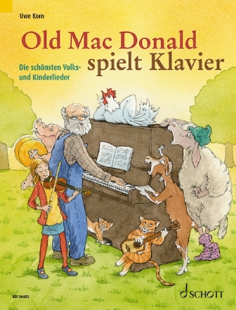 Old Mac Donald spielt Klavier f�r Klavier