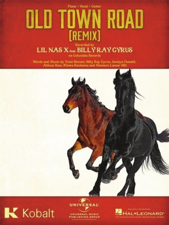 Old Town Road (Remix) for piano/vocal/guitar