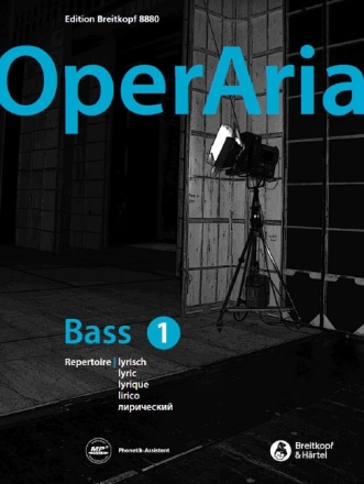 OperAria Bass Band 1 - Repertoire lyrischer Bass (+Online Audio) f�r Bass und Klavier