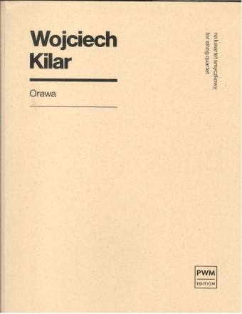 Orawa for string quartet score and parts