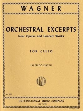 Orchestral Excerpts for cello PIATTI, ALFREDO, ED