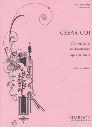 Orientale op.50,9 f�r Violoncello und Klavier
