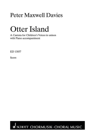 Otter Island for unison children's chorus and piano score