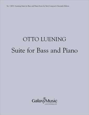 Otto Luening, Suite Double Bass and Piano Buch + Einzelstimme