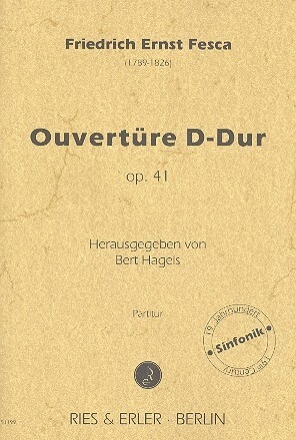 Ouvert�re D-Dur op.41 f�r Orchester Partitur