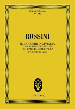 Ouvert�re zu Der Barbier von Sevilla f�r Orchester Studienpartitur