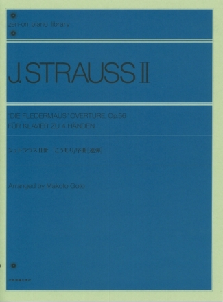 Ouvert�re zu Die Fledermaus op.56 f�r Klavier zu 4 H�nden Spielpartitur