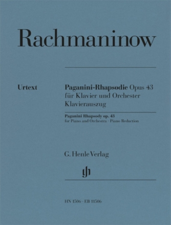 Paganini-Rhapsodie op. 43 f�r Klavier und Orchester Klavierauszug