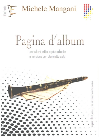 Pagina d'album (+Audio Download) per clarinetto e pianoforte e versione per clarinette solo