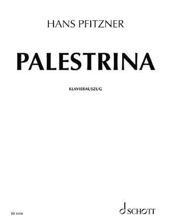 Palestrina Musikalische Legende in drei Akten Klavierauszug
