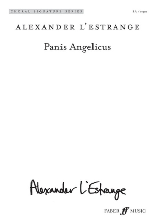 Panis angelicus for female choir S(A) and organ choral score