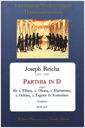 Parthia in D (497) f�r 2 Fl�ten, 2 Oboen, 2 Klarinetten, 2 H�rner, 2 Fagotte & Kontrabass Partitur und Stimmen