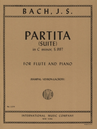 Partita c minor BWV997 - Suite for flute and piano RAMPAL, J.-P., ED.