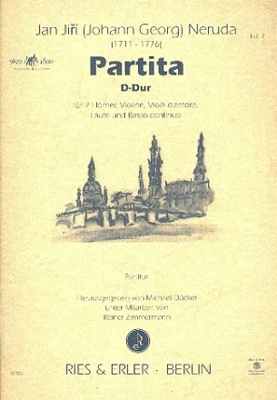 Partita D- Dur f�r 2 H�rner, Violine, Viola d'amore, Laute und Bc Partitur