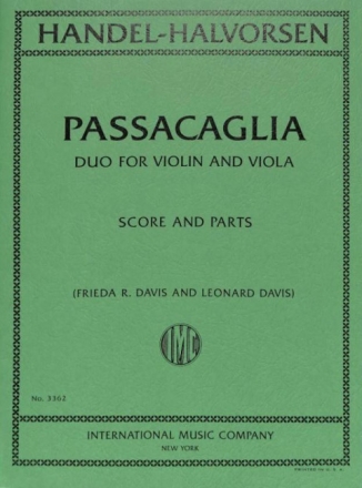 Passacaglia - Duo for violin and viola score and parts