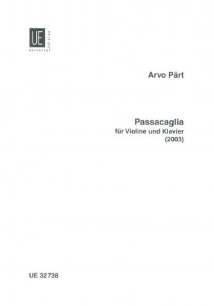 Passacaglia f�r Violine und Klavier