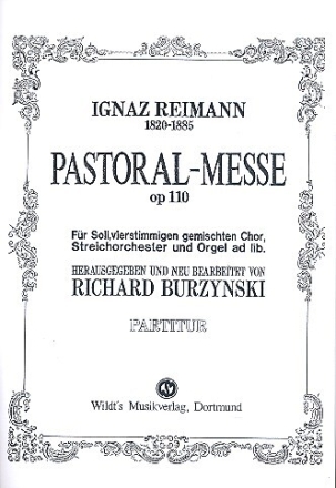 Pastoralmesse op.110 f�r Soli, Chor, Streicher und Orgel ad lib. Partitur