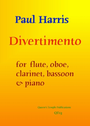 Paul Harris, Divertimento for wind ensemble Partitur und Stimmen