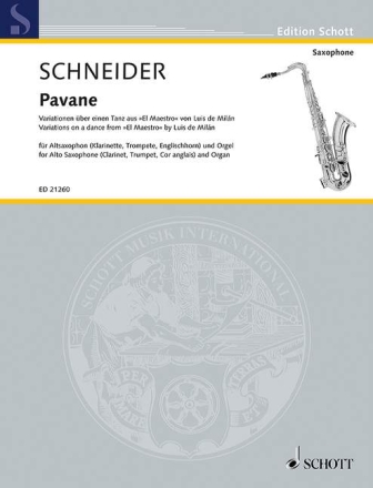 Pavane f�r Alt-Saxophon (Englischhorn) und Orgel