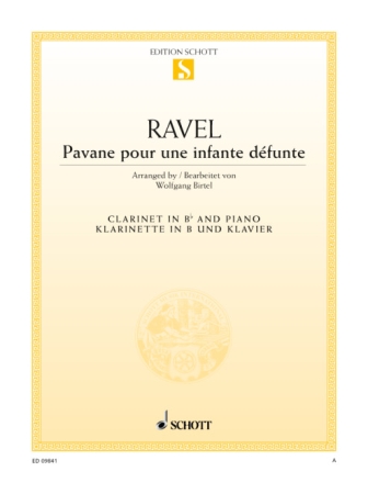 Pavane pour une infante d�funte f�r Klarinette und Klavier