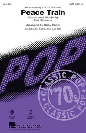 Peace Train for mixed choir and piano choral score