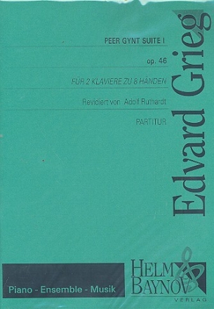 Peer Gynt Suite Nr.1 op.46 f�r 2 Klaviere zu 8 H�nden Partituren und Stimmen